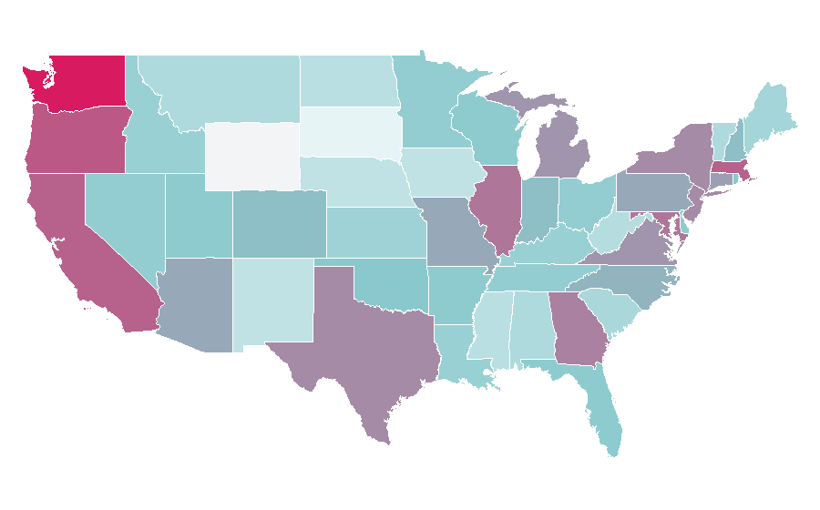 Affinity by region — Black Mirror (TV series), United States