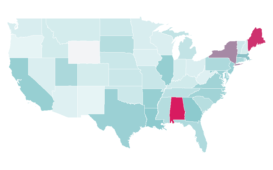 Affinity by region — Black tie, United States