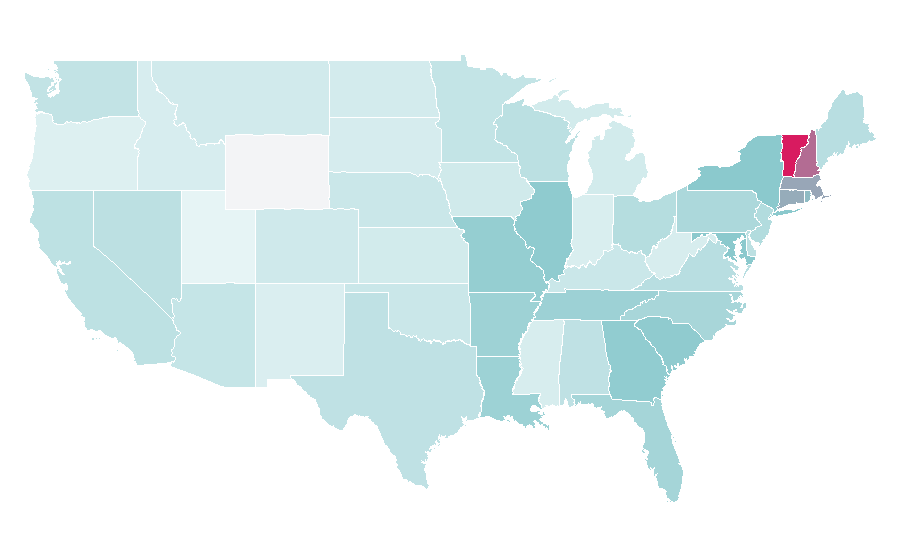 Affinity by region — Blackbaud, United States