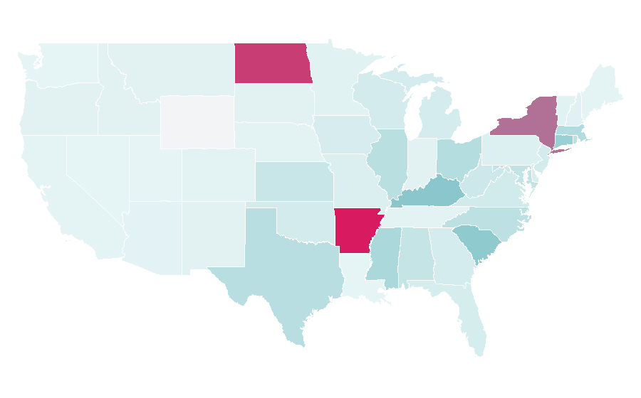 Affinity by region — Blackboard, United States