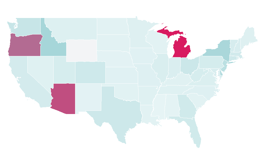 Affinity by region — BlackRock, United States