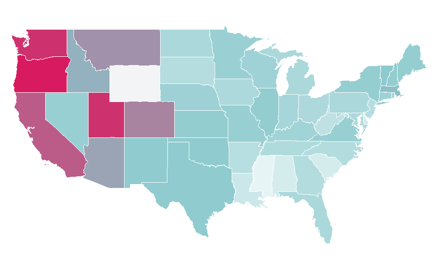 Affinity by region — Blade Runner, United States