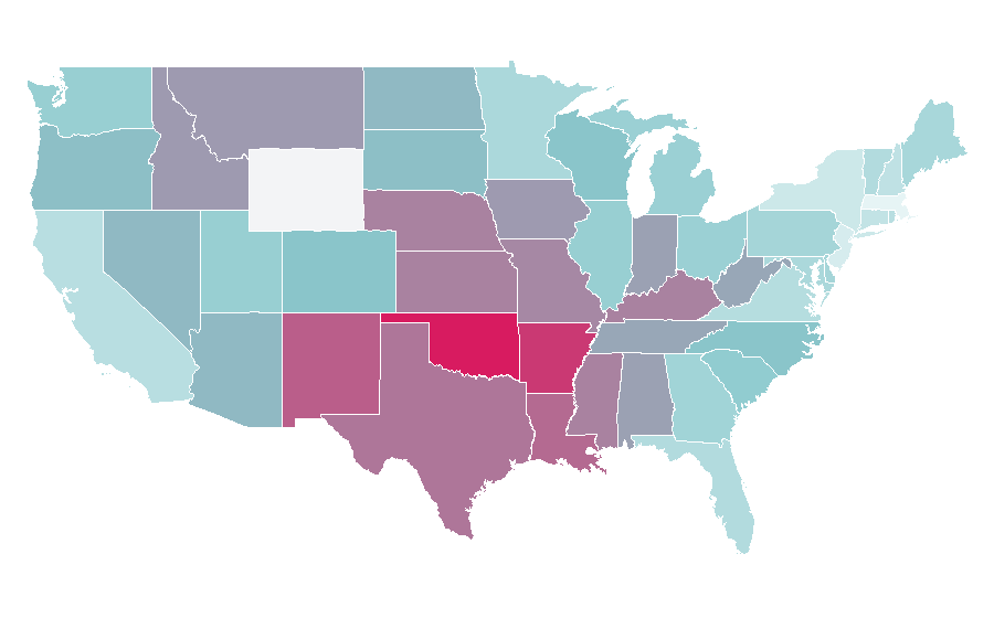 Affinity by region — Blade: Trinity, United States