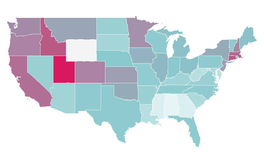 Affinité par région — Blake Lively, États-Unis