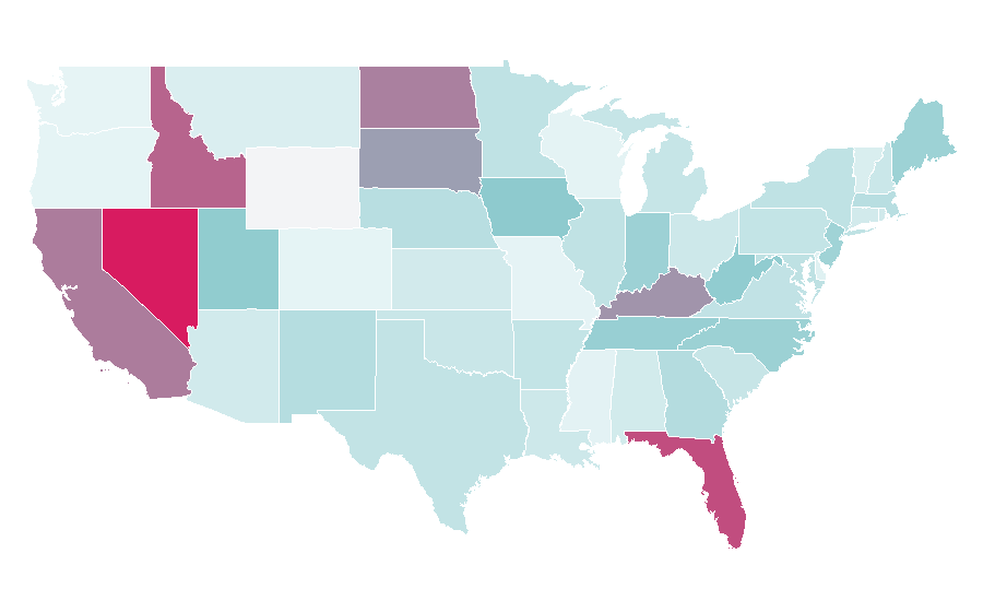 Affinity by region — Blaze Pizza, United States