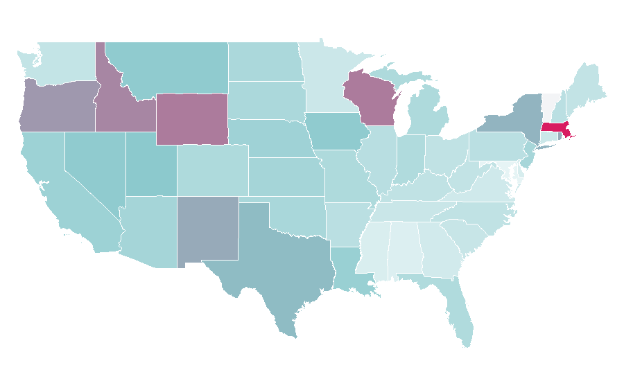 Affinity by region — Blended (film), United States