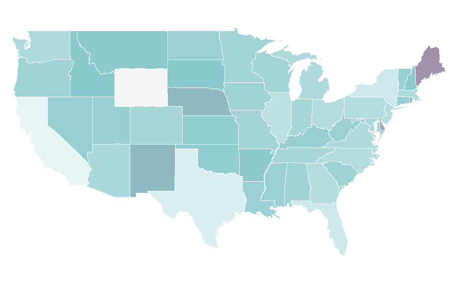 Affinity by region — Blended malt whisky, United States