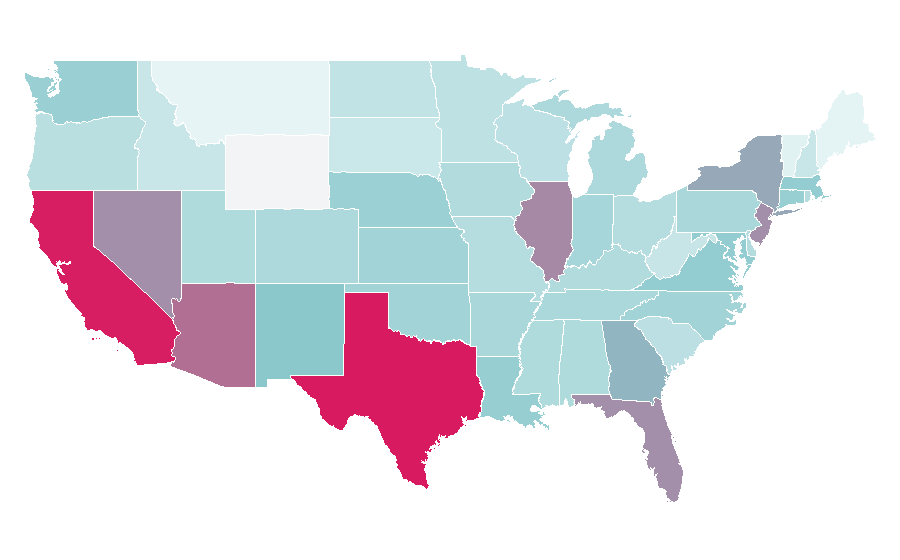 Affinity by region — Bleu de Chanel, United States