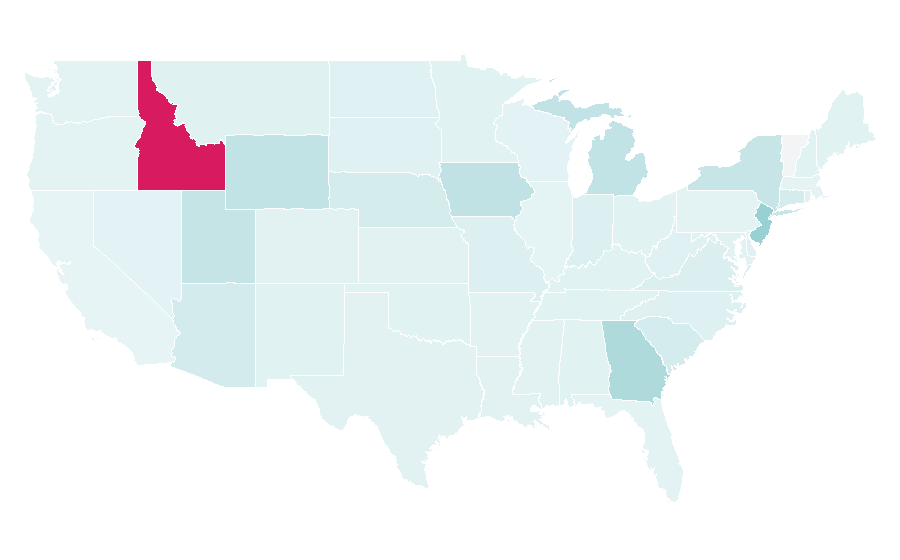Affinity by region — Blimpie, United States
