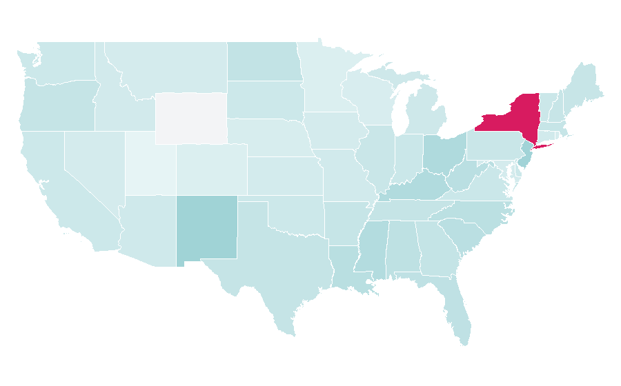 Affinity by region — Blink (comics), United States