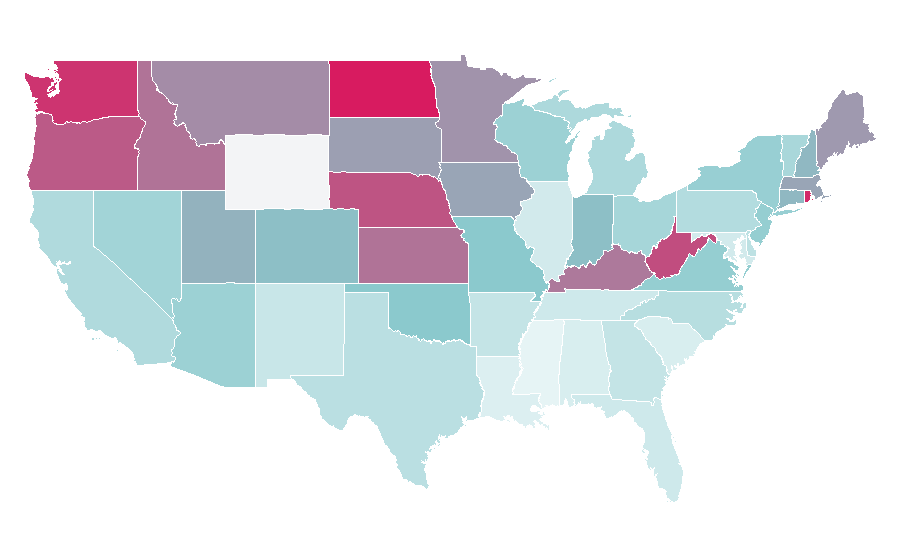 Affinity by region — Blizzard, United States