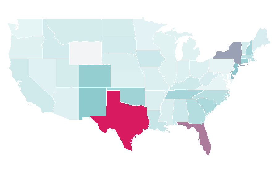 Affinity by region — Blo Blow Dry Bar, United States