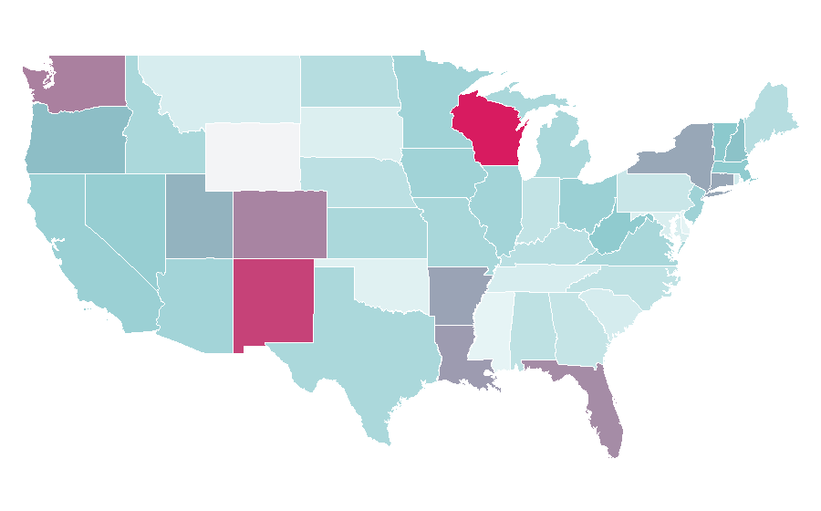 Affinity by region — Blogger (service), United States