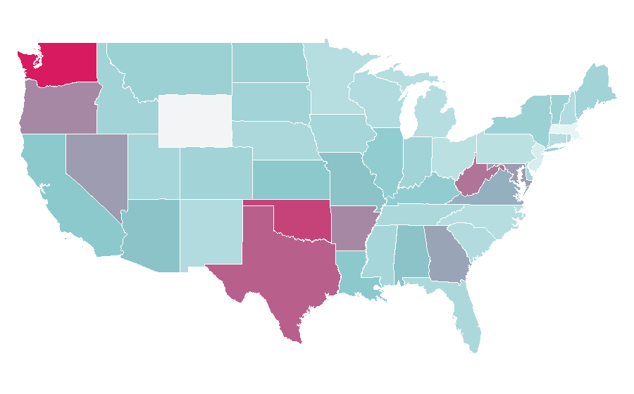 Affinity by region — Blood+, United States