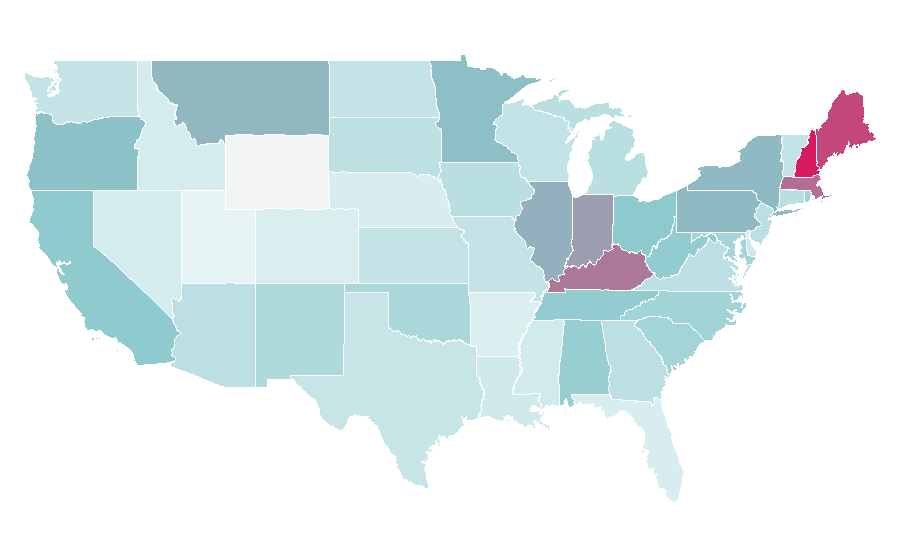 Affinity by region — Bloody-Disgusting, United States