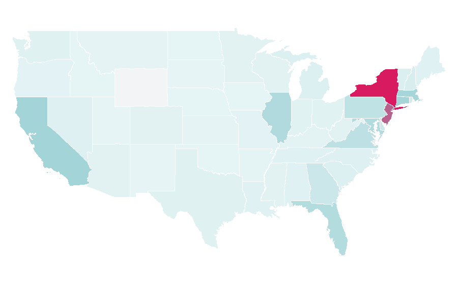 Afinidad por región — Bloomingdale's, Estados Unidos