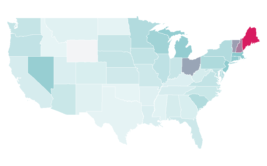 Affinity by region — Blossom, United States