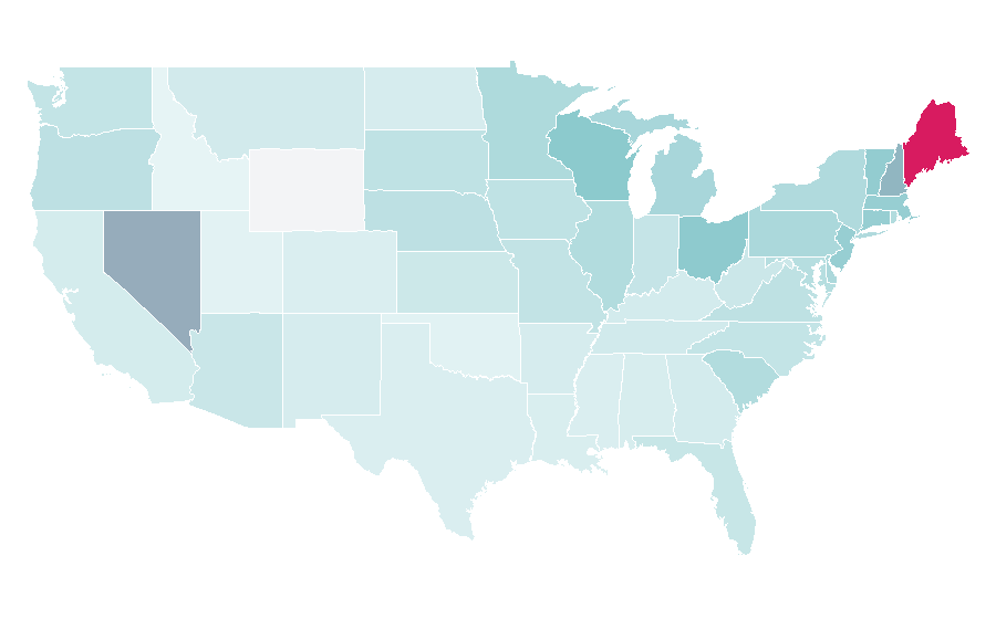 Affinity by region — Blossoms, United States