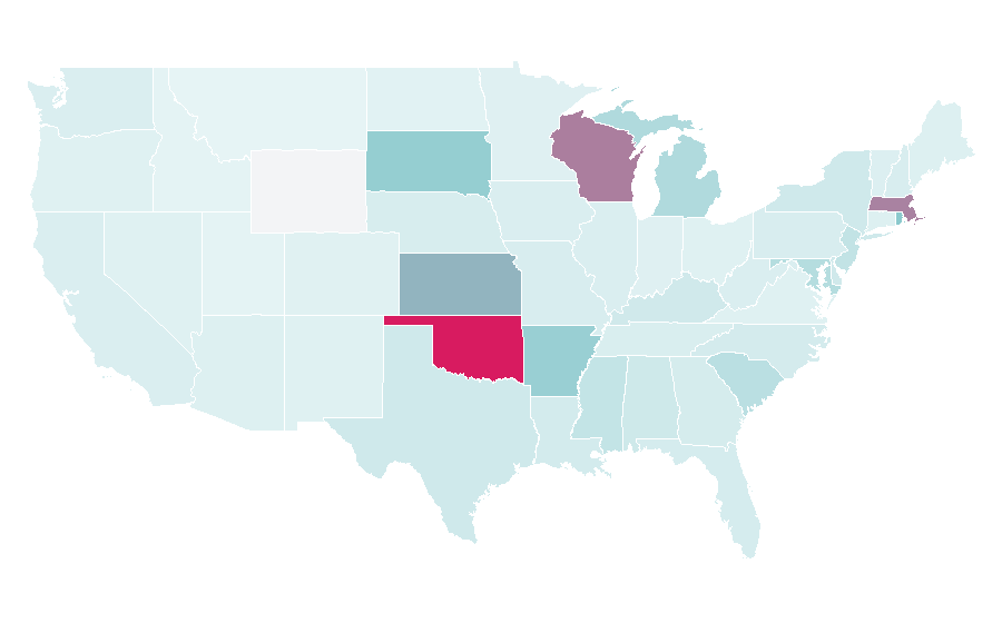 Affinity by region — Blu, United States