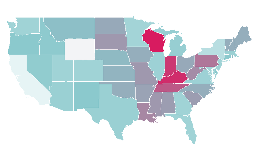 Affinity by region — Blu eCigs, United States