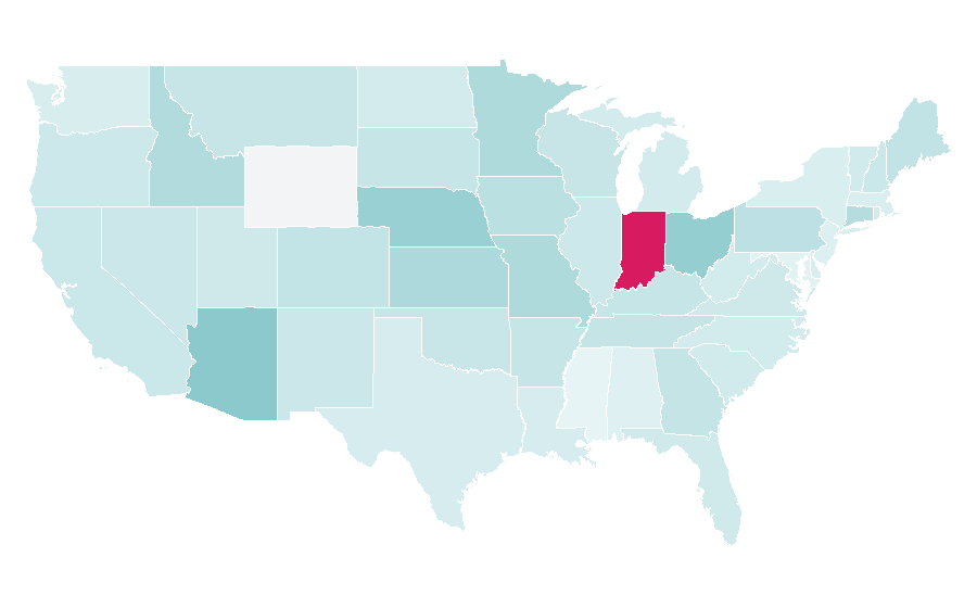 Affinity by region — Blue Buffalo, United States