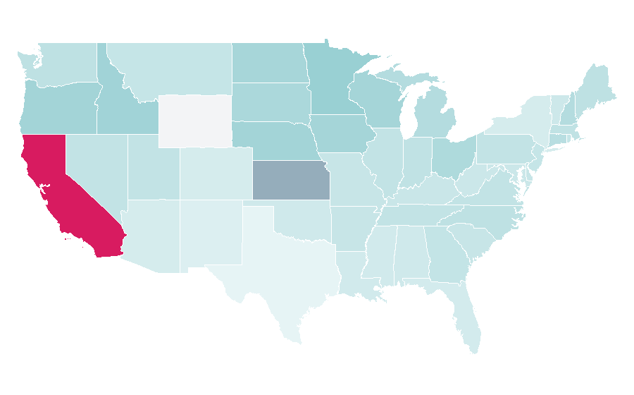 Affinity by region — Blue Diamond Almonds, United States