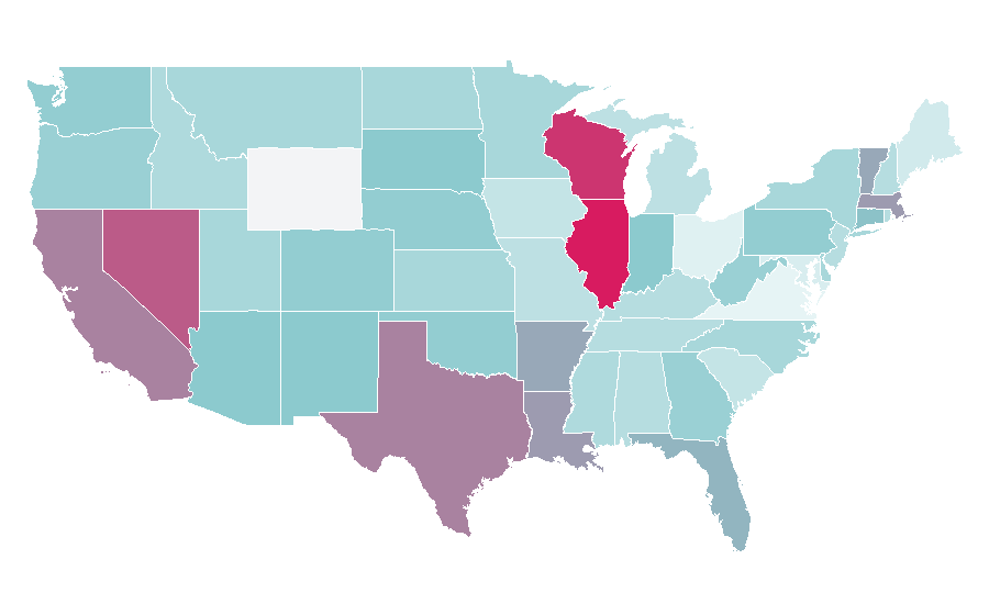Affinity by region — Blue Moon (beer), United States