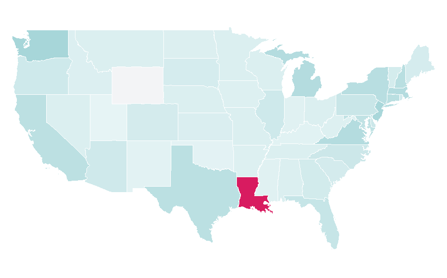 Affinity by region — Blue Nile (company), United States