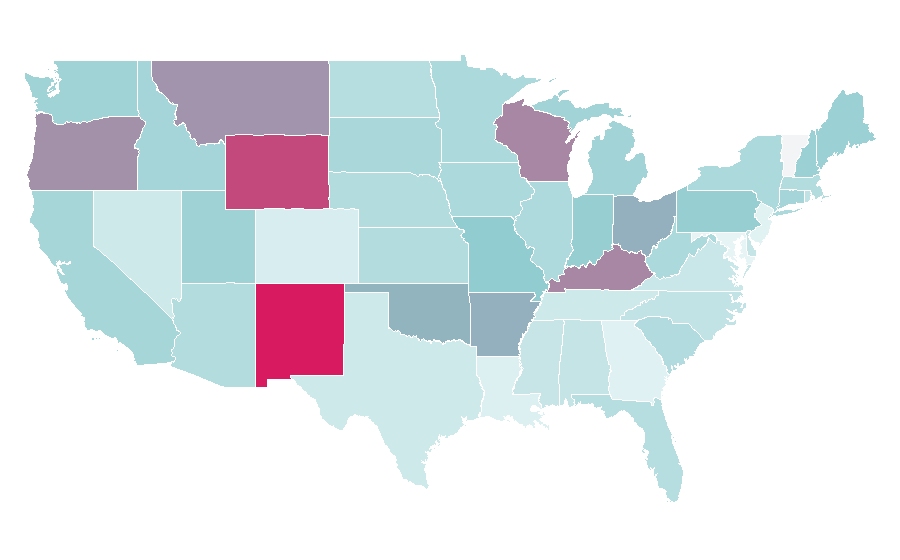Affinity by region — Blue Oyster Cult, United States