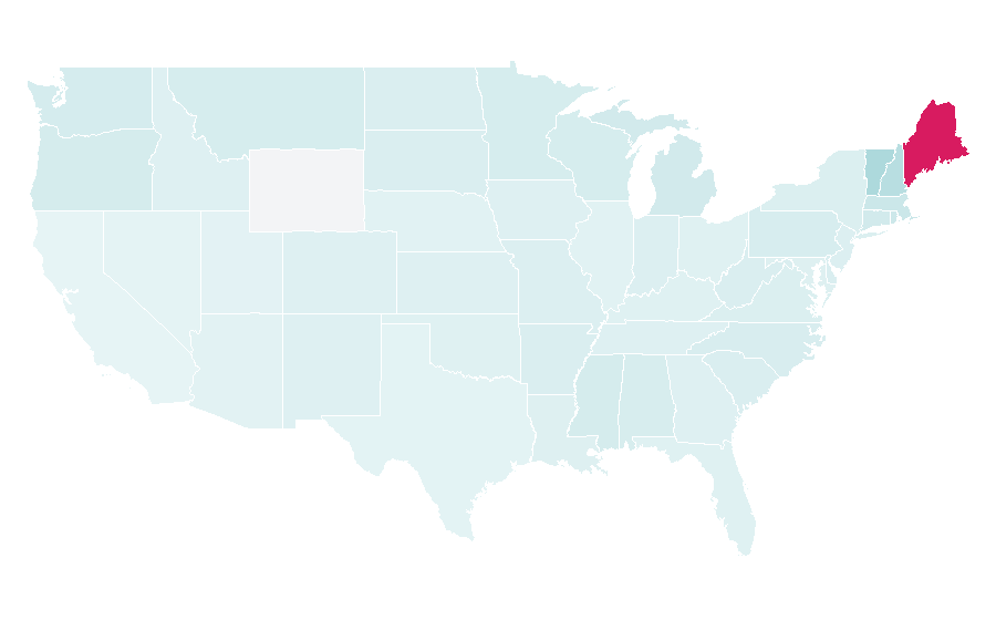 Affinity by region — Blueberry pie, United States