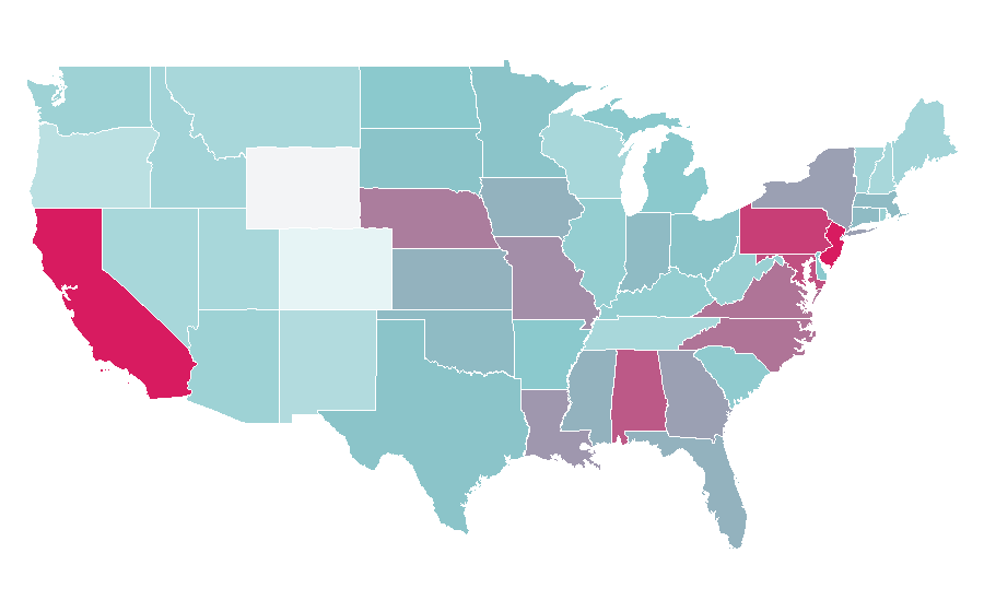 Affinity by region — Blurt, United States