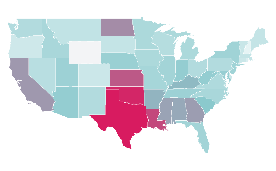 Affinity by region — Blush, United States