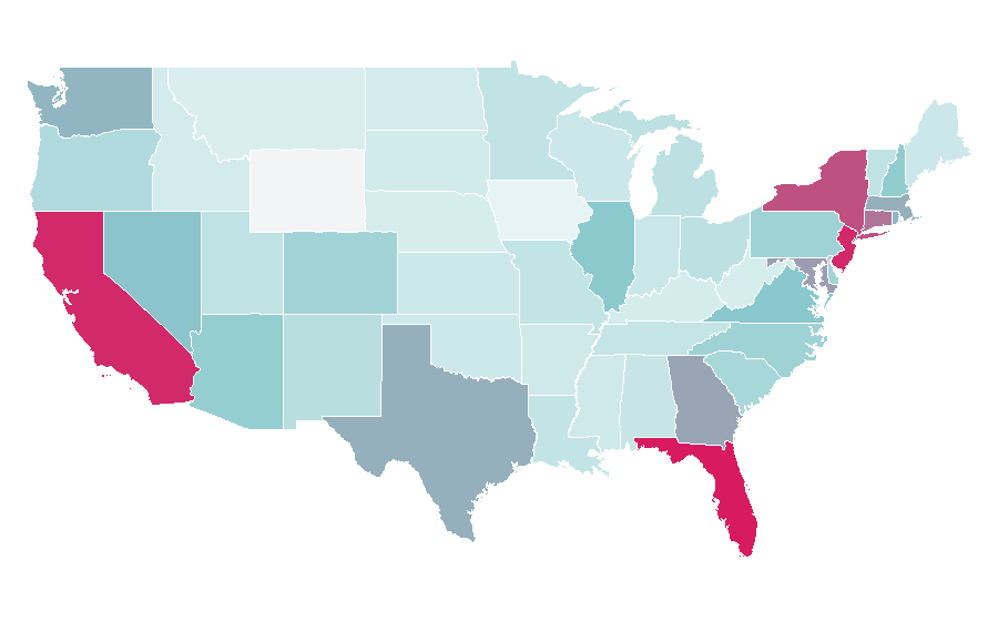 Affinity by region — BMW 2 Series, United States