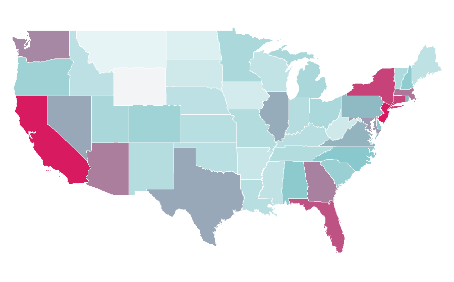 Affinity by region — BMW 3 Series (E36), United States