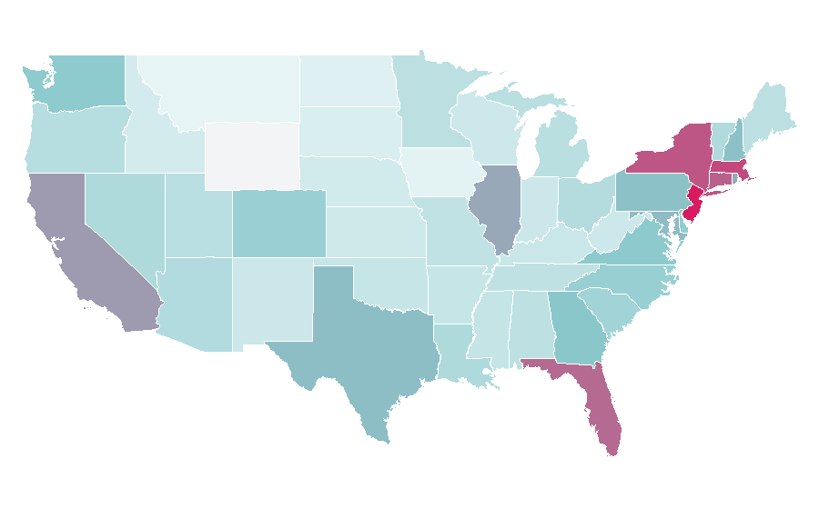 Affinity by region — BMW X1, United States