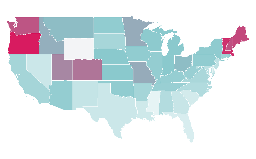 Affinity by region — Bo Burnham, United States
