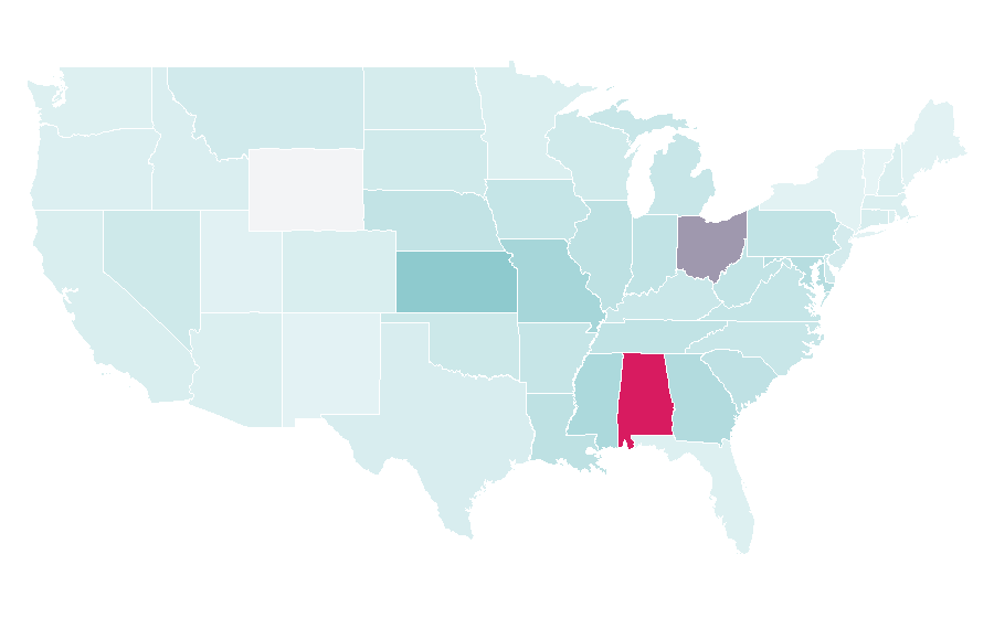 Affinity by region — Bo Jackson, United States