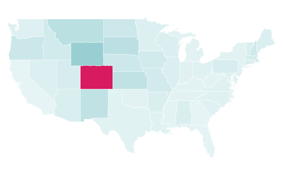 Affinité par région — Bo Nix, États-Unis