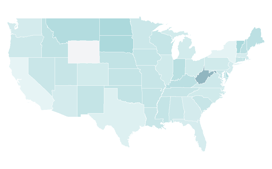 Affinity by region — Boar hunting, United States