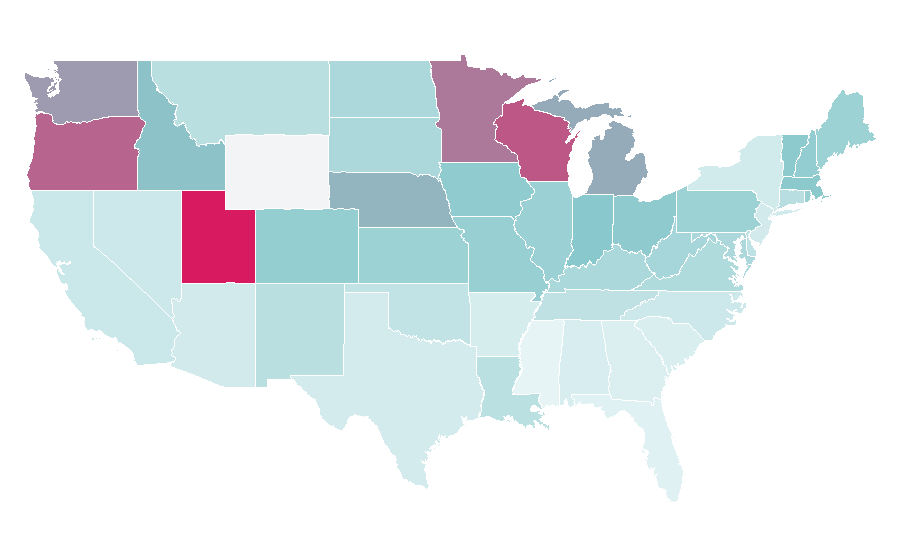 Affinity by region — BoardGameGeek, United States