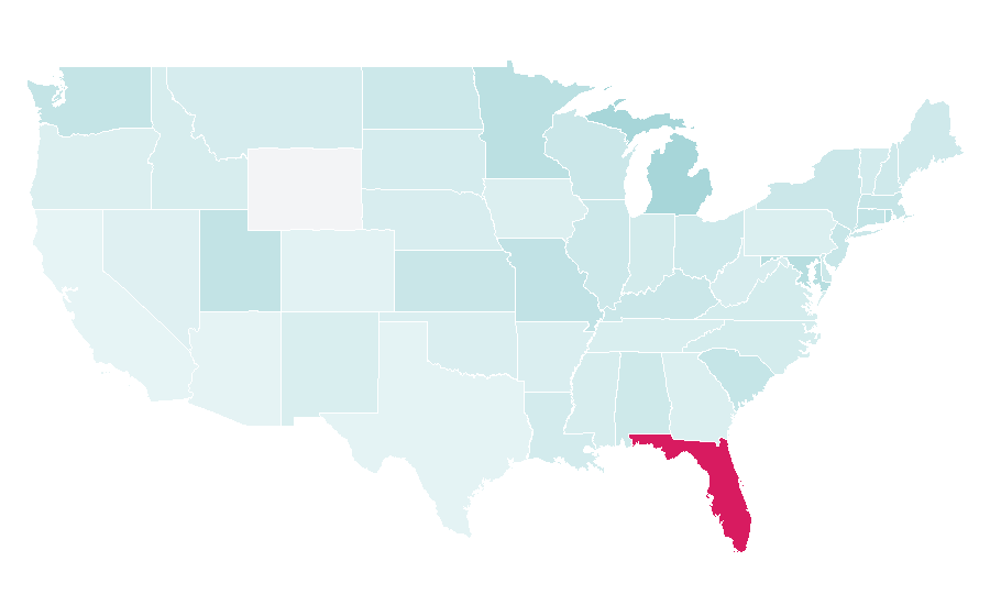 Affinity by region — Boat show, United States