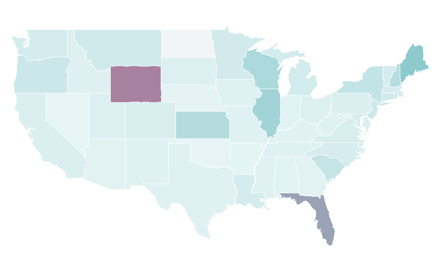 Affinity by region — Boat tour, United States