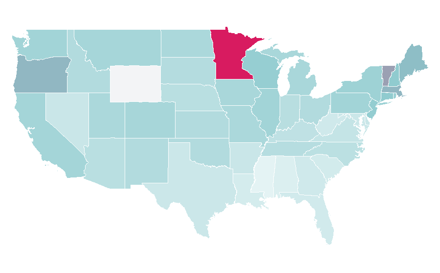 Affinity by region — Bob Dylan, United States