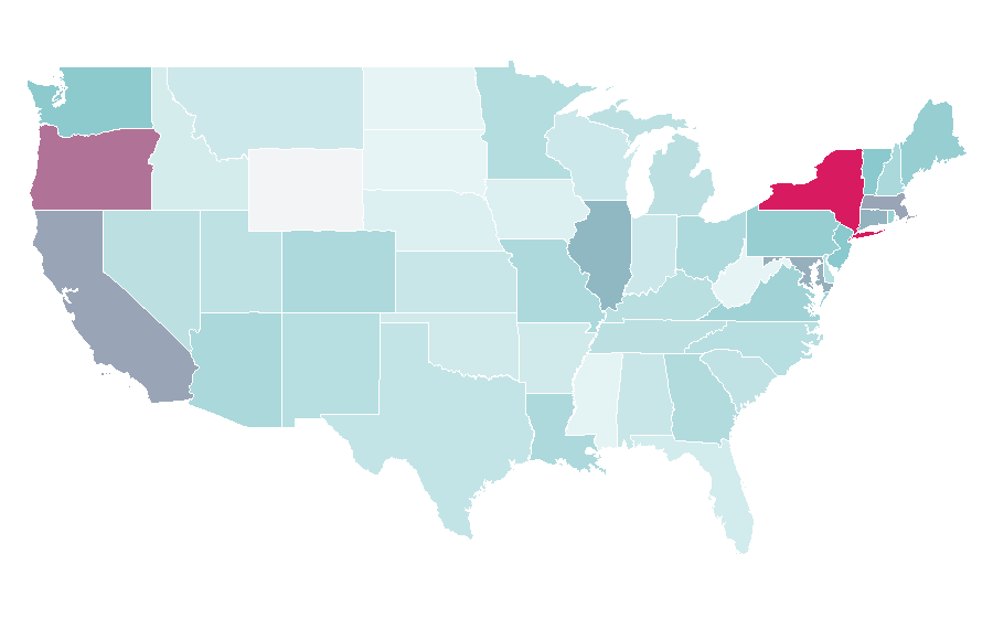 Affinity by region — Bob Fosse, United States