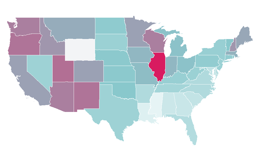 Affinity by region — Bob Odenkirk, United States