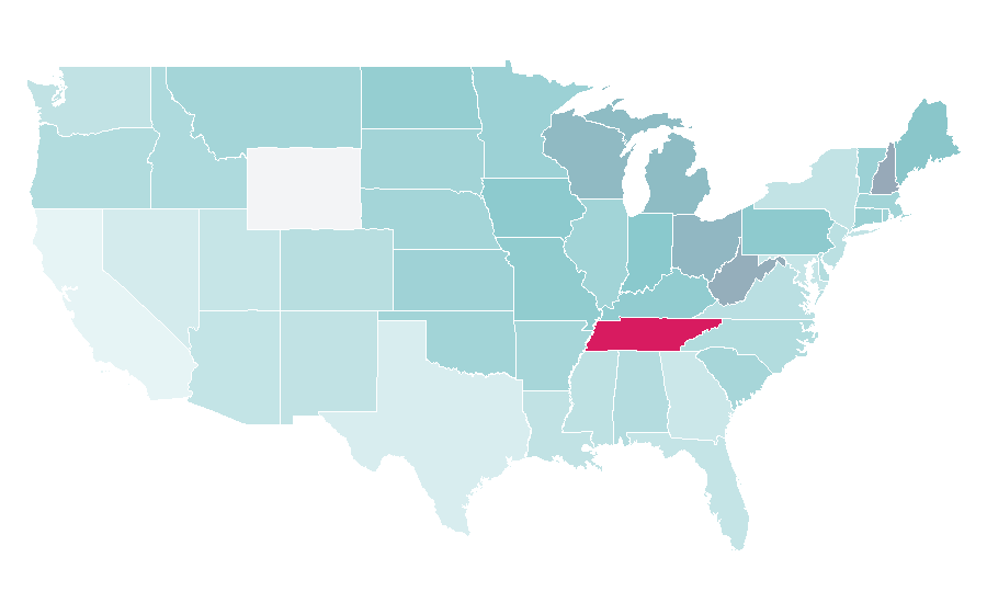 Affinity by region — Bob Vila, United States