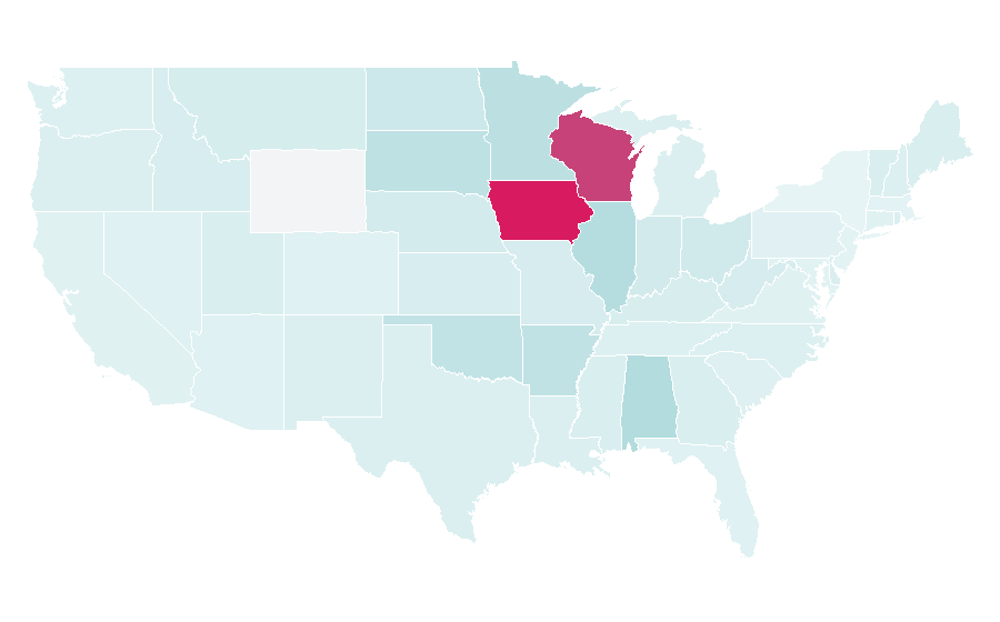 Affinity by region — Bobber (motorcycle), United States