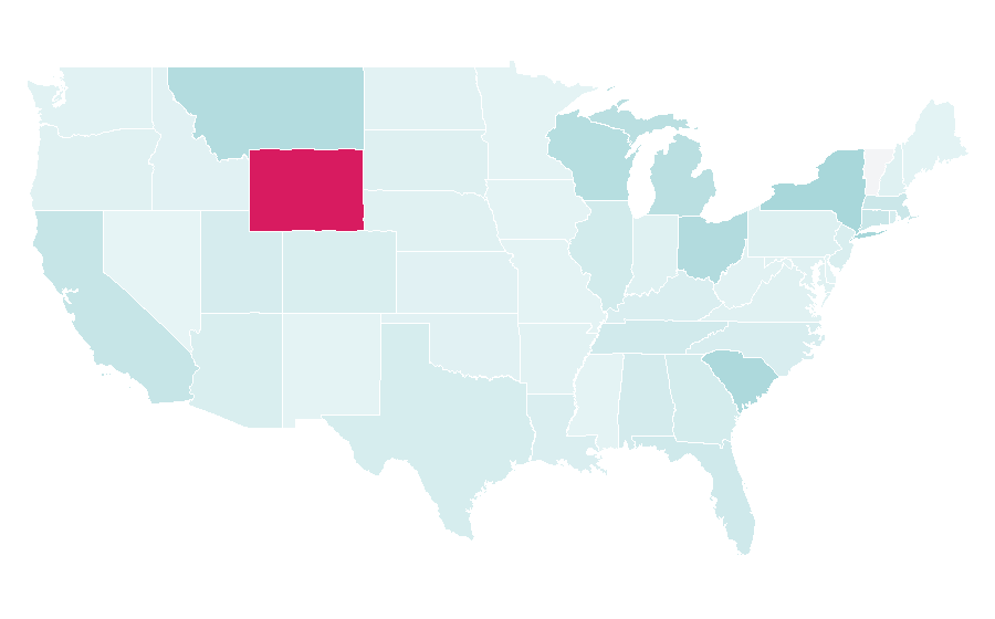 Affinity by region — BODEGA, United States