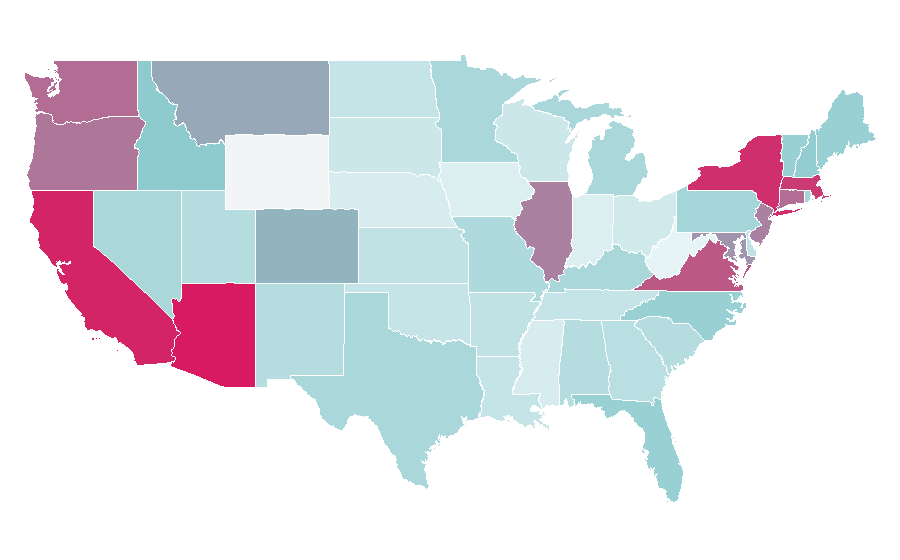 Affinity by region — Body of Lies (film), United States