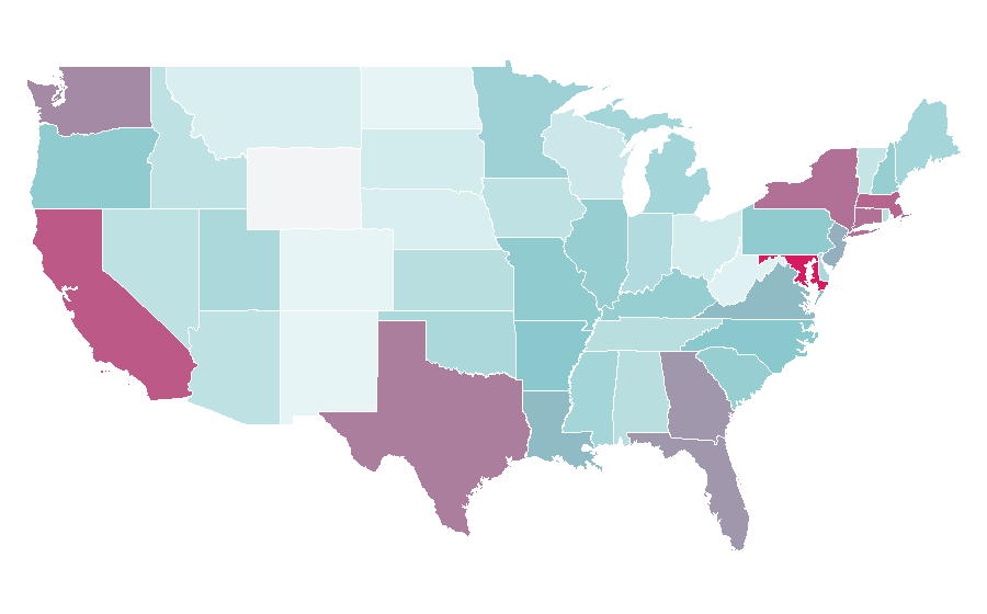 Affinity by region — Bodyguard, United States